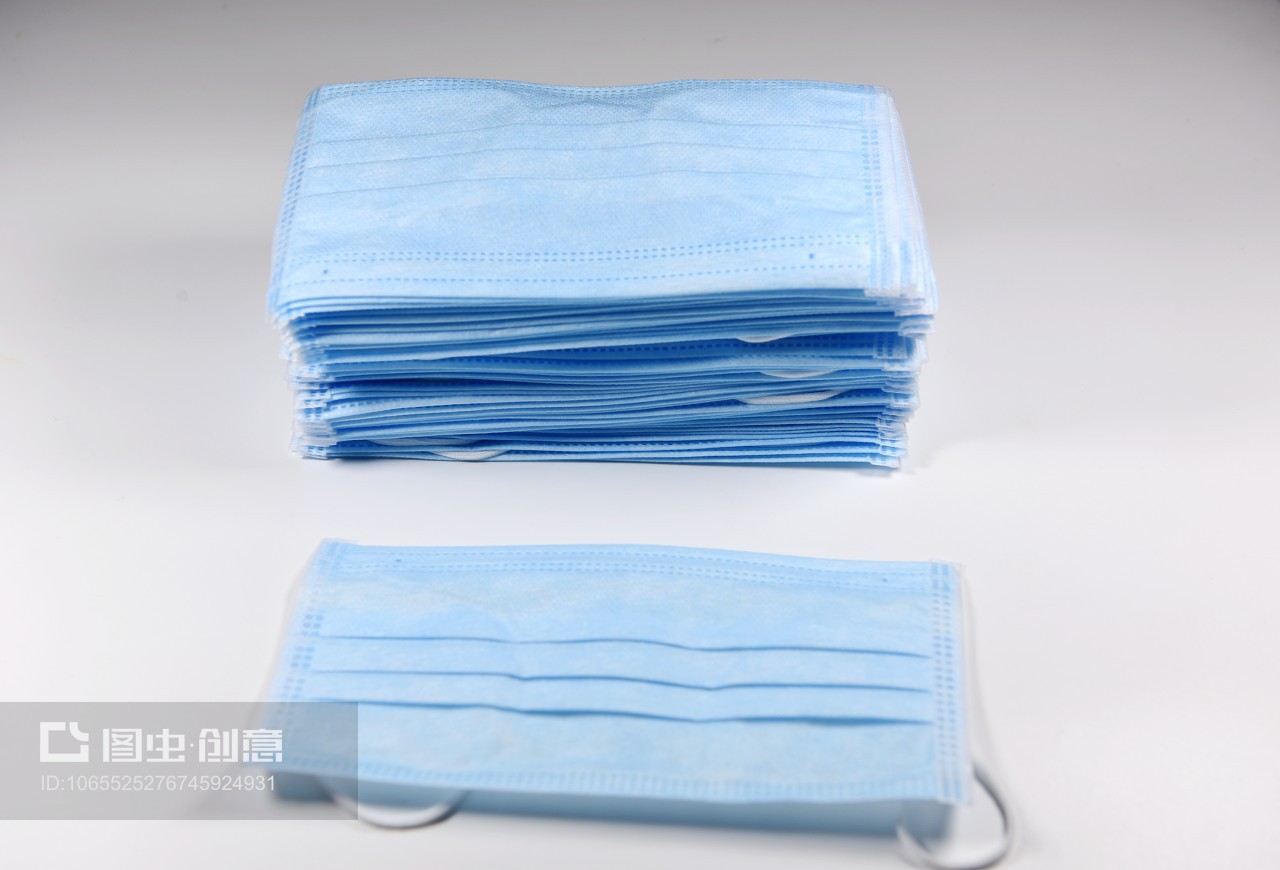 醫(yī)生用藍色一次性防病毒口罩 關鍵醫(yī)療防護用品